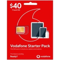 $40 Vodafone Tri Cut  Sim Starter Pack