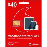 $40 Vodafone Tri Cut  Sim Starter Pack