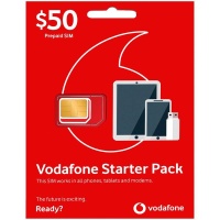 $50 Vodafone Tri Cut Sim Starter Pack