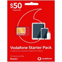 $50 Vodafone Tri Cut Sim Starter Pack