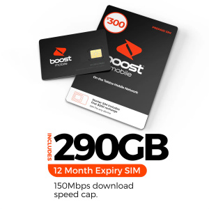 Boost $300 (Pay $247) Prepaid SIM Starter Kit (Get 290GB data if activated by 07-JUL-2025) 365 Days Plan Use Code K6EVK8U7 For $247 Delivered