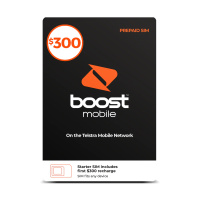 Boost $300 (Pay $244) Prepaid SIM Starter Kit (Get 300GB data if activated by 06-OCT-2025) 365 Days Plan Use Code K6EVK8U7 For $244 Delivered