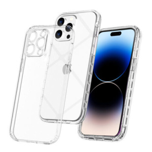 For iPhone 14 Clear Shockproof Back cover TPU Clear case +Camera protection - Image 3