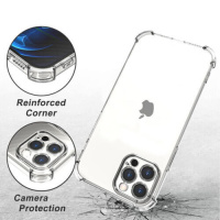 For iPhone 14 Clear Shockproof Back cover TPU Clear case +Camera protection