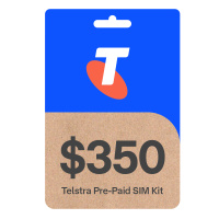 Telstra $350 Prepaid (Pay $282) SIM Starter Kit 365 Days plan (Get 310 GB data if activated by 07-JULY-2025 Use code MAR25 Delivered
