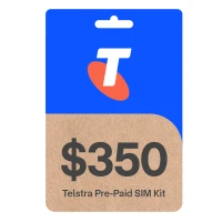 Telstra $350 Prepaid (Pay $285) SIM Starter Kit 365 Days plan (Get 300 GB data if activated by 06-OCT-2025 Use code MAR25 Delivered