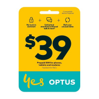 Optus $39 Prepaid Starter sim (45GB / 28 Days)