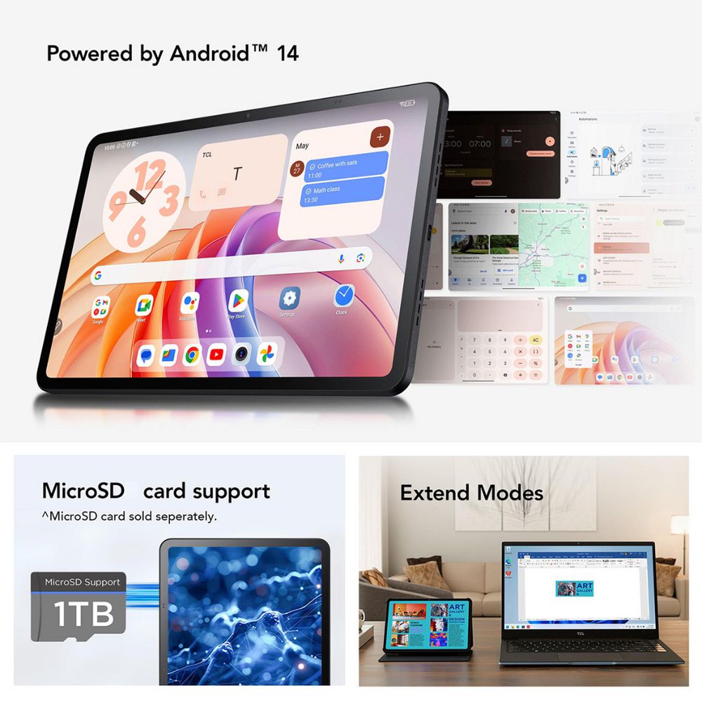 TCL Tab 11 FE (128GB/4GB) 11" screen - Space grey - Image 9